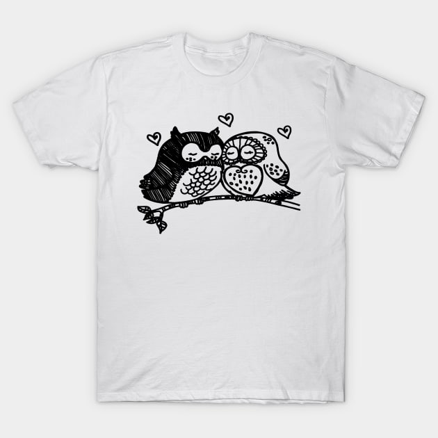 loving owls T-Shirt by carismashop